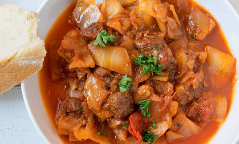 beef and cabbage soup recipe best healthy easy vegetables steak roast tomatoes