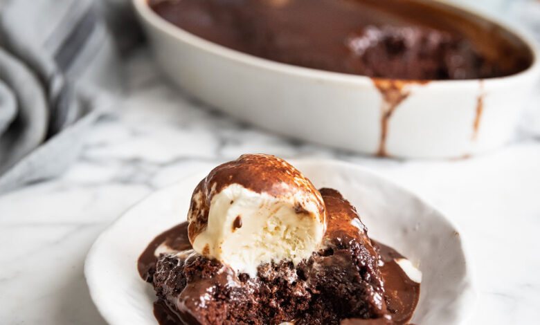 The best chocolate malva pudding recipe with hot chocolate fudge sauce