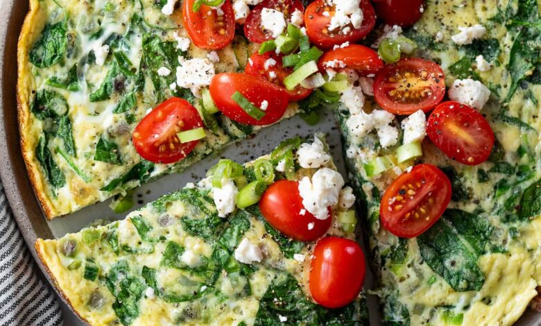 Spinach Feta Frittata