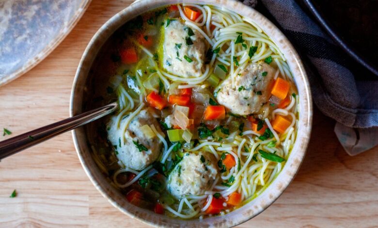 chicken meatball and noodle soup – smitten kitchen